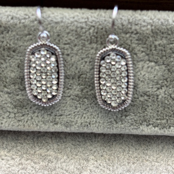 Elegant Silver Dangle Earrings - Picture 2 of 5